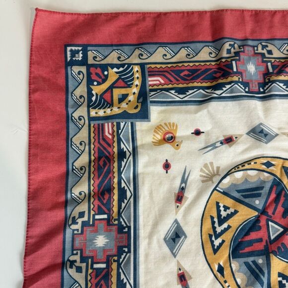 Vintage Wamcraft Southwestern Print Bandana 90s - Picture 3 of 9